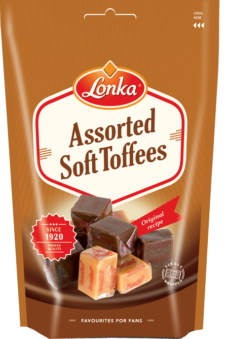 Assorted Soft Toffees vanilla & chocolate flavour